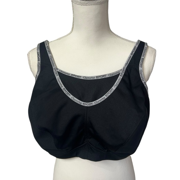 GLAMORISE SPORT No-Bounce Camisole wirefree Sports Bra NWOT - Picture 9 of 15